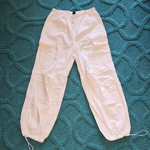 Wild Fable White Cargo Joggers S